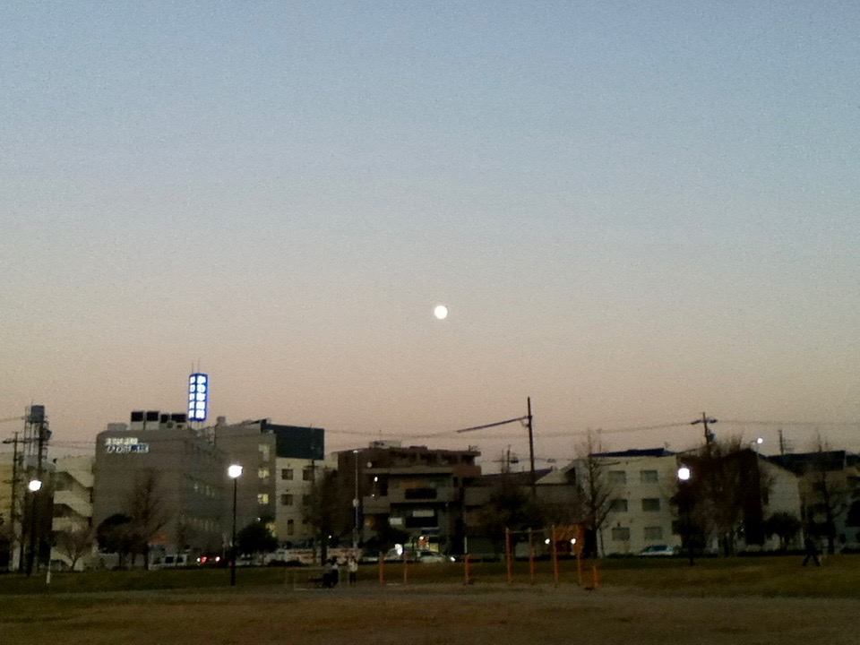 川名公園の月